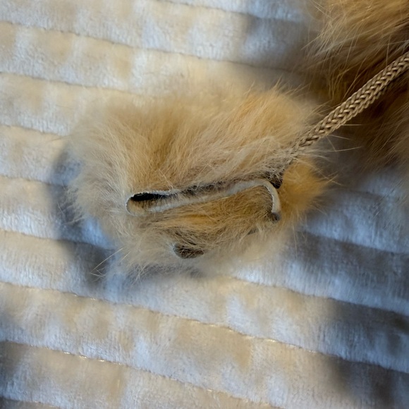 Women’s Tan Rabbit Fur Scarf - Picture 5 of 5